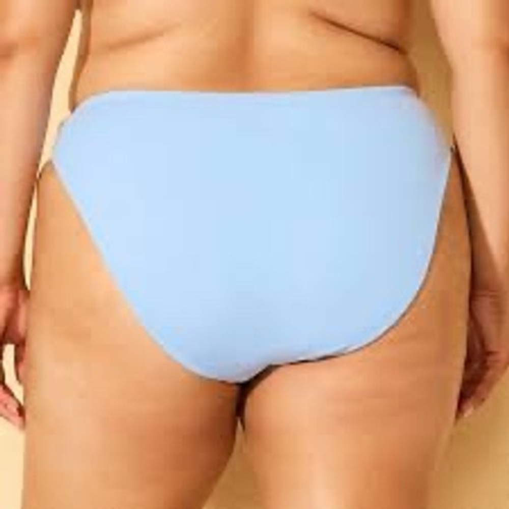 Wild Fable Light Blue High Cut‎ Cheeky Bikini Bottom Womens M